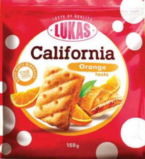 Mini štrůdlíky CALIFORNIA 150 g - pomerančové