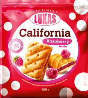 Mini štrůdlíky CALIFORNIA 150 g malinové