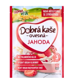 Ovesná kaše BONAVITA, jahoda 55g