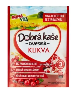 Ovesná kaše BONAVITA 55 g - brusinka