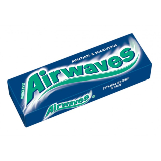 Žvýkačky AIRWAVES 10 dražé MENTOL & EUKALYPTUS (balení 30 ks)