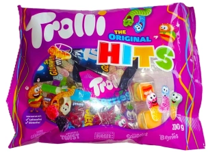 Želé TROLLI 200 g HITS - želé s ovocnými příchutěmi