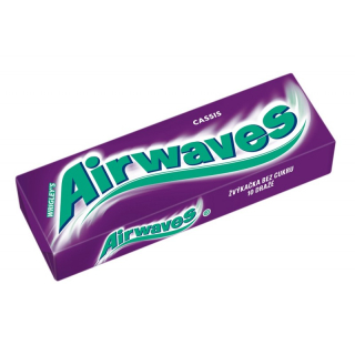 Žvýkačky AIRWAVES 10 dražé ČERNÝ RYBÍZ + Vit. C (balení 30 ks)