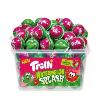 Želé TROLLI MELOUNY 19 g - plněné želé - dóza 60 ks