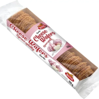 Sýrové oplatky BRICK 100 g ČESNEK