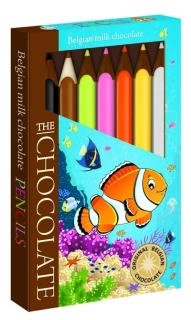 Čokoládové pastelky 100 g v krabičce - RYBIČKY