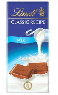 Lindt CLASSIC RECIPE MLÉČNÁ čokoláda 100g