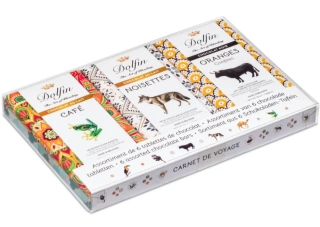 Kolekce luxusních belgických čokolád DOLFIN 180 g TRAVEL DIARY