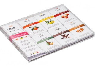 Kolekce luxusních belgických čokolád DOLFIN 60 g FRUITY COLLECTION