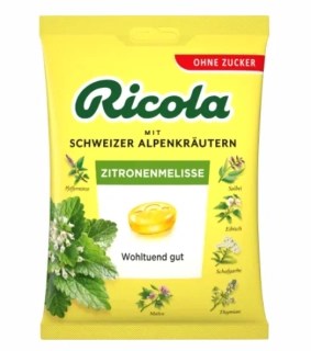 RICOLA Meduňka, bylinné bonbóny bez cukru se sladidly 75 g