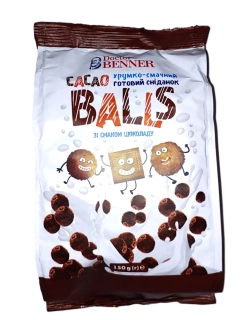 Dr. Benner Hotová snídaně kakaové kuličky s příchutí vanilky a čokolády 150 g