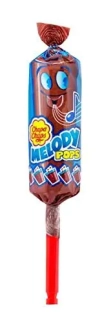 ChupaChups Lízátko MELODY POPS 15 g s KOLOVOU příchutí - pískací lízátko