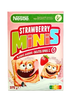 Celozrnné cereálie NESTLÉ 375 g MINIS - jahodové