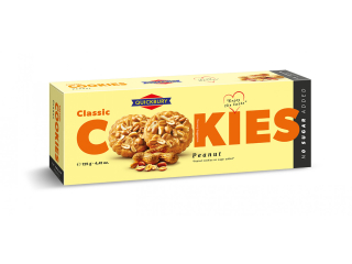 Sušenky QUICKBURY 125 g bez přidaného cukru - cookies s arašídy