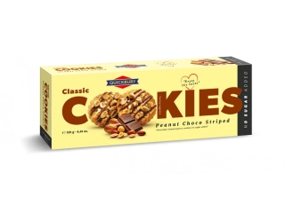 Sušenky QUICKBURY 125 g BEZ PŘIDANÉHO CUKRU - cookies arašídové s čokoládou