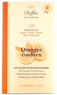 DOLFIN hořká čokoláda | Pomerančová kůra 70 g