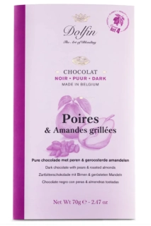  DOLFIN hořká čokoláda | hruška a pražené mandle 70