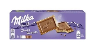 Milka Choco Biscuits sušenky | mléčná čokoláda | Alpské mléko 150 g