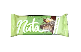 Oplatka NUTA | kakao a arašídy | čokoládová poleva 55 g