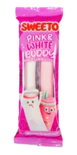 Želé marshmallow SWEETO 23 g - PINK WHITE BUDDY