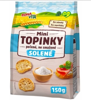 Mini topinky BONA VITA solené VEGAN 150 g