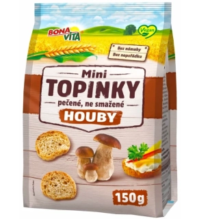 Mini topinky BONA VITA s příchutí hub VEGAN 150 g
