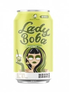 Lady Boba Bubble Tea nápoj s příchutí Matcha Latte 315 ml