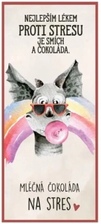 Dárková čokoláda 100 g mléčná - NA STRES
