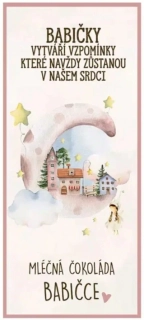 Dárková čokoláda 100 g mléčná - BABIČCE