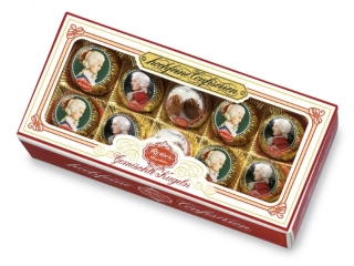Luxusní Mozartovy koule REBER 200 g - mix 3 druhů - luxusní bonboniéra