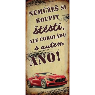 Dárková čokoláda 100 g mléčná - AUTO