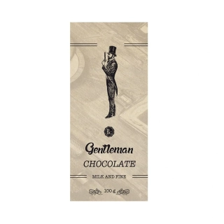 Dárková čokoláda 100 g mléčná - GENTLEMAN CHOCOLATE