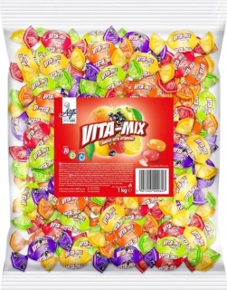 Bonbóny ARGO VITA-MIX 1 kg - s ovocnou náplní - velké balení