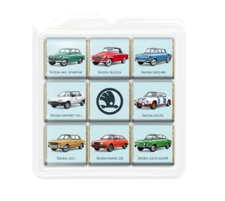 Mini čokoládky ŠKODA 45 g - 9x mini čokoládička - mléčná