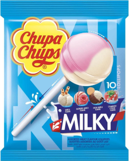 Lízátko CHUPA CHUPS  MILKY 10 ks / 120g  