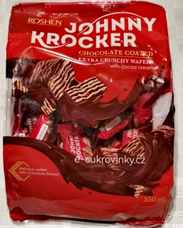 Oplatky Roshen JOHNNY KROCKER 350 g celomáčené ČOKOLÁDOVÉ
