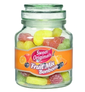 Ovocné dropsy HAMLET 300 g - MIXED FRUIT - skleněná dóza