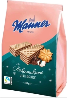 MANNER 185 g sušenky s kokosovokakaovým krémem