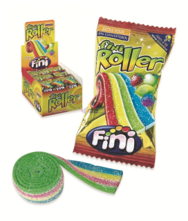 Želé FINI ROLLER 20g - kyselý OVOCNÝ - RAINBOW