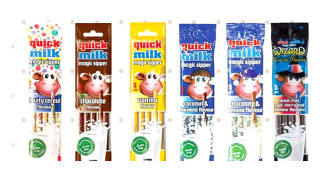 6x balení Brčka QUICK MILK 30 g (5x 6 g) MIX různých příchutí - VÝPRODEJ !!! DMT: 2024