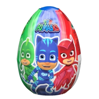 Vajíčko plastové s hračkou PJ MASKS - s cukrovinkou 10 g - VÝPRODEJ !!! DMT: 6/2024