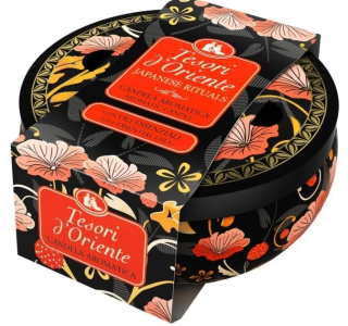 Svíčka Tesori d' Oriente 200 g - vůně JAPANESE SPA - v kovové dóze s víčkem