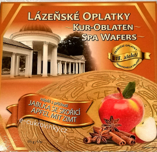 Lázeňské oplatky 175 g - JABLKO SE SKOŘICÍ