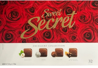 Bonboniéra Sweet Secret 215 g - RŮŽE
