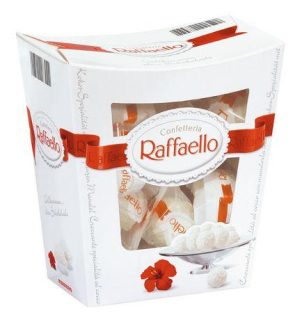 Bonboniéra RAFFAELLO 230 g T23 - velké - VÝPRODEJ !!! DMT: 4/2026 - poslední 1 ks