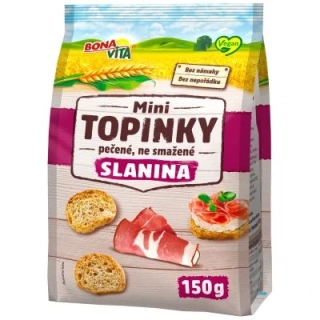 Mini topinky BONA VITA se slaninovou příchutí VEGAN 150 g