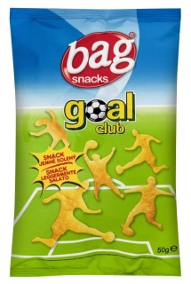 Slaný snack BAG 125 g fotbal GOAL snack - solené - VÝPRODEJ !!! DMT: 11/2025