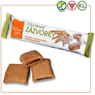 Celozrnné sušenky NaturLine 65 g ZÁZVORKY