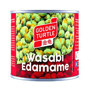 Sójové boby ve WASABI 140g plechovka - VÝPRODEJ !!! DMT: 2/2025