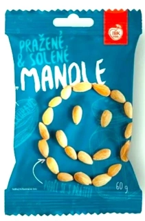 MANDLE pražené & solené IBK - jemně solené 60g